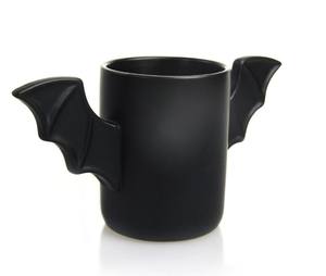 UCHOME tazza in ceramica a forma di ali di pipistrello nera novità a buon mercato - Product Image 4
