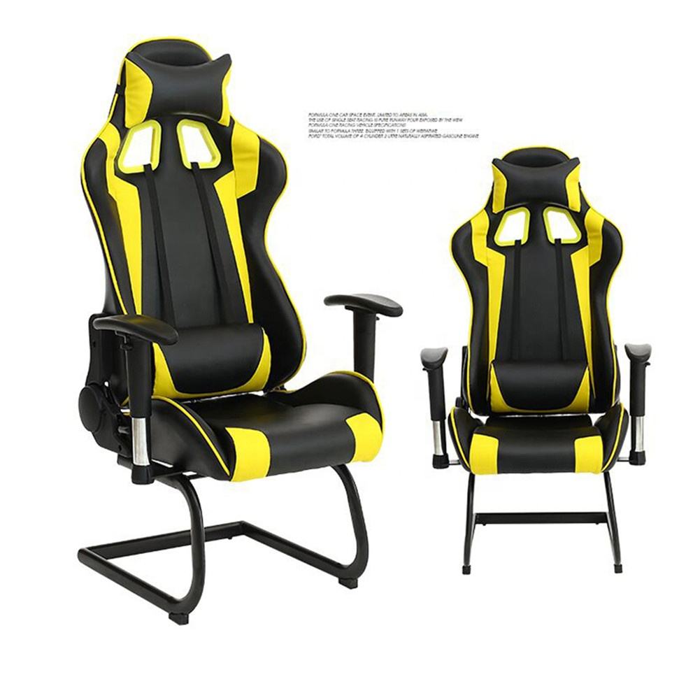 New High Back Racing Car Style Bucket Seat Office Desk Gaming Chair Without  Wheels Chairs for Video Games Rolling Office Chair