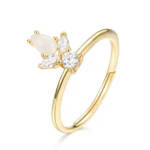 Roze Gem 925 Sterling Zilveren Ring Voor Vrouwen Shiny Kristal Hoge Kwaliteit Sieraden