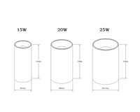 Lampu Downlight LED Permukaan 15W 20W 25W COB Modern untuk Pencahayaan Rumah dan Komersial