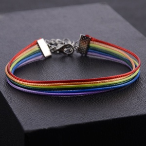 <span class=keywords><strong>Pulsera</strong></span> del <span class=keywords><strong>Orgullo</strong></span> <span class=keywords><strong>Gay</strong></span>, <span class=keywords><strong>Pulsera</strong></span> de Cordón Arcoíris, <span class=keywords><strong>Pulsera</strong></span> Arcoíris al por Mayor - Product Image 2