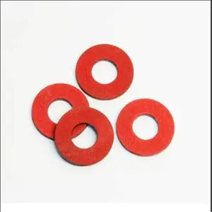 Red Steel Paper Fiber Flat Washer Kit Isolier scheibe sortiert 14 Größen 150 Stück Unter leg scheiben