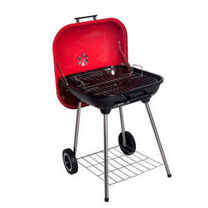 SEJR 18 pollici Rosso del Carbone di legna di Porcellana Portatile <span class=keywords><strong>Barbecue</strong></span> Grill <span class=keywords><strong>Barbecue</strong></span> All'aperto 69X47X47cm - Product Image 2