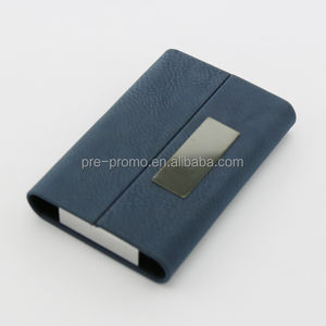 定制批发双面开放式定制皮革名片夹 - Product Image 1