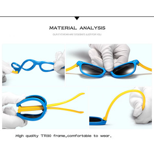 ファッション子供サングラス男の子女の子子供偏光サングラスTR90シリコン安全メガネベビーアイウェアUV400Oculos - Product Image 2