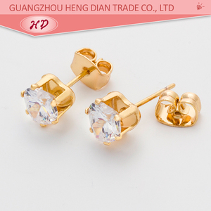 18K Gold Plated Heart Shape Seoul Stone <strong>Daith</strong> Piercing <strong>Earrings</strong> - Product Image 4