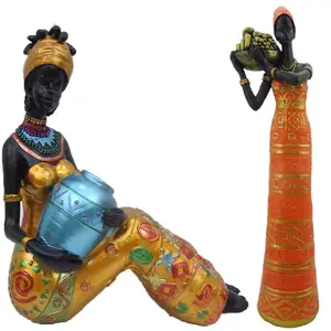 Patung Agama Polyresin, Patung Wanita Afrika Polyresin
