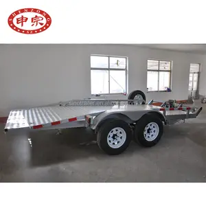 Flatbed Trailer Trailer Aluminium Chassis Car Transporter Cargo Flatbed Car Trailer