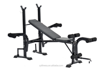 ZYFIT Banc de musculation pliable multifonction pour la maison, rack de presse et rack de squat