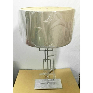 Retro lujo arte decorativo Vintage óxido oro Metal seda tela Romana Viabizzuno lámpara <span class=keywords><strong>de</strong></span> mesa para hotel - Product Image 6