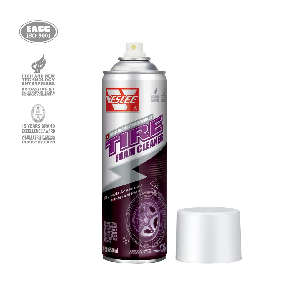Non-toxic OEM Service Provided Car Tire Cleaner Spray Tyre Foam