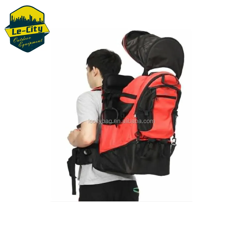 LE CITY best Outdoor hiking walking children carrier backpack,carrying rucksack with sun canopy rain cover