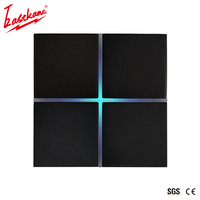 Interrupteur à contact sec en aluminium avec LED pour systèmes KNX et Z-Wave CE pour 12-30V