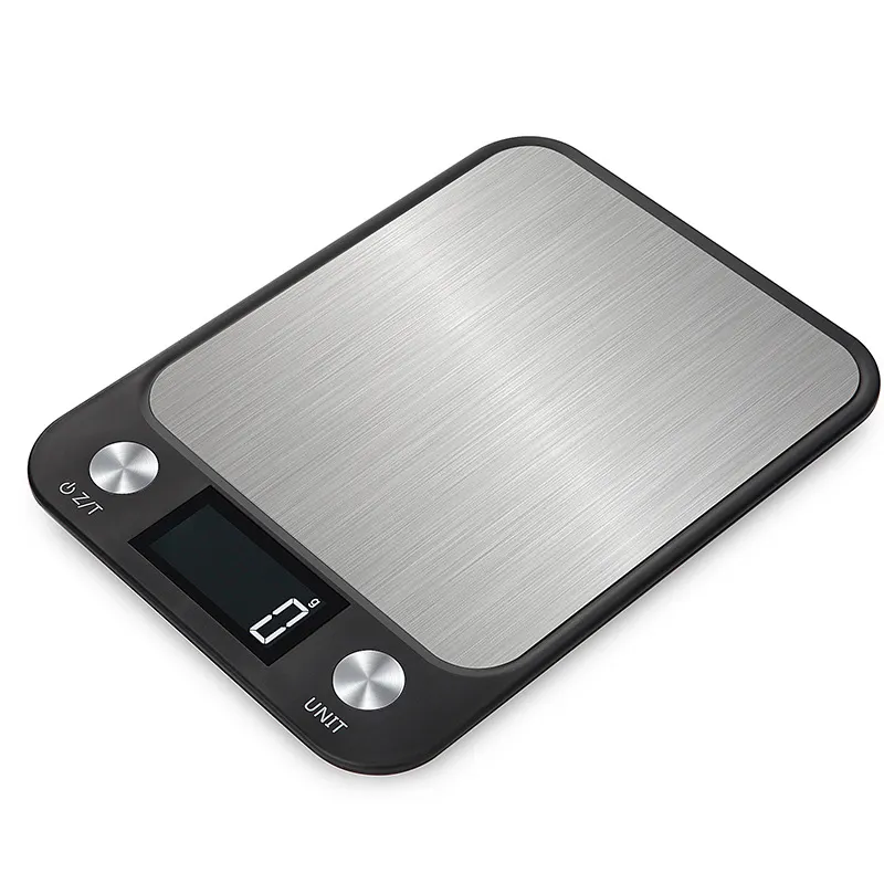 Taşınabilir Usb Lcd elektronik mutfak tartıları denge pişirme ölçü aletleri paslanmaz çelik gıda ölçeği dijital