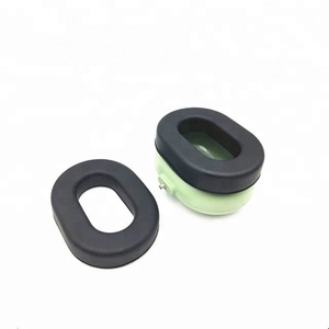 David <span class=keywords><strong>Clarks</strong></span>-almohadillas para la oreja de cuero, repuesto para la reparación de auriculares de piloto - Product Image 2