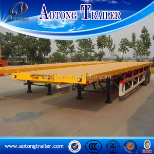 3 ejes remolque plataforma con suspensión de ballestas, $ number pies de contenedores semi remolque en venta - Product Image 4