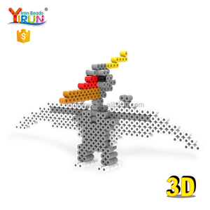 Vente chaude 2018 pour l'éducation de bricolage perles à repasser 3D <span class=keywords><strong>dinosaure</strong></span> bricolage <span class=keywords><strong>hama</strong></span> mini perles diy - Product Image 1