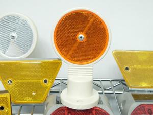 Một Phản Xạ Hỗ Trợ Một Mặt Trắng Phản Chiếu Mạ Sắt Delinetor Dấu Hiệu An Toàn Đường Bộ - Product Image 6