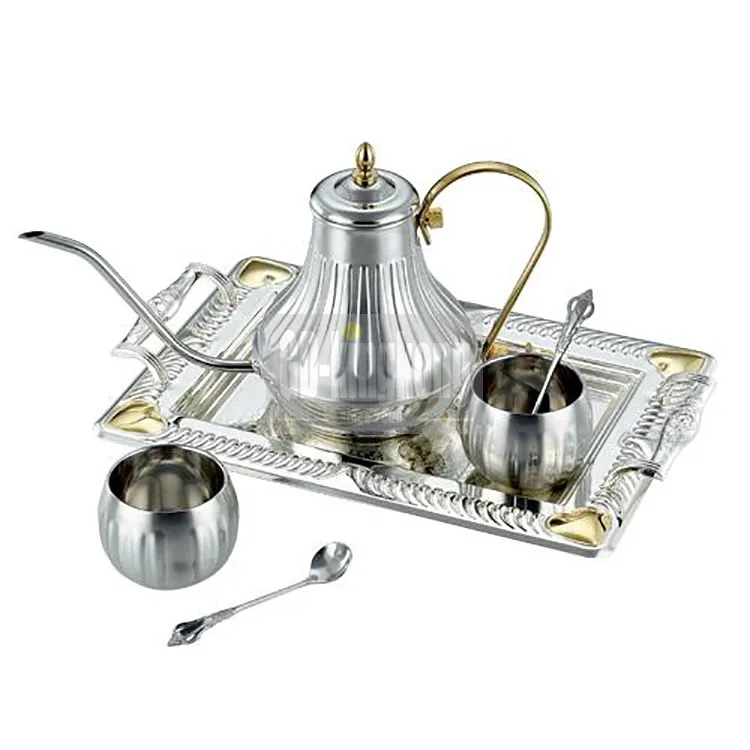 Modern Customized wholesale vintage Arabic 15pcs royal antique turkish afternoon Teapot Coffee Set Tea Sets and saucer