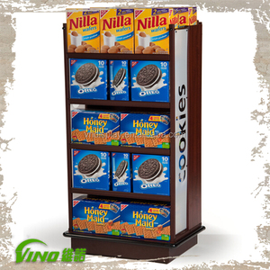 VINO W226 Estante de Almacenamiento de Madera Laminada con Melamina, Exhibidor de Piso para Cerveza, Mueble de Exhibición - Product Image 3