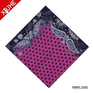 Pañuelo cuadrado de bolsillo personalizado, pañuelos de algodón con estampado Digital, rosa y blanco, nuevo diseño - Product Image 6