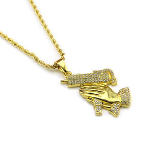 Compra a granel al por mayor chapado en oro grande gargantilla COLLAR COLGANTE - Product Image 2