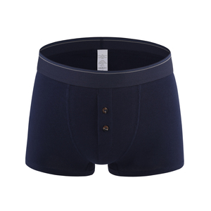 Two Button Plain Breathable <strong>Men</strong> Fancy <strong>Underwear</strong> Gray Boxer Briefs - Product Image 3