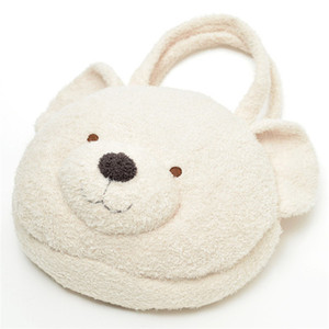 Adorable Mochila con Forma <span class=keywords><strong>de</strong></span> Cabeza <span class=keywords><strong>de</strong></span> Oso <span class=keywords><strong>de</strong></span> Peluche para Niños, Venta al por Mayor, Personalizada, Linda, <span class=keywords><strong>de</strong></span> Peluche, Suave, para Bebés, Blanca - Product Image 3