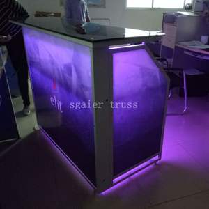 Comptoir de <span class=keywords><strong>bar</strong></span> pliable à éclairage LED, comptoir avec logo personnalisé - Product Image 2