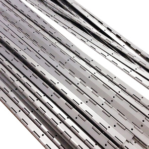 Bản lề dài bằng thép không gỉ 304 được đánh bóng với lớp hoàn thiện satin, thiết kế truyền thống, bản lề đàn piano lò xo cho tủ bếp, văn phòng tại nhà - Product Image 5