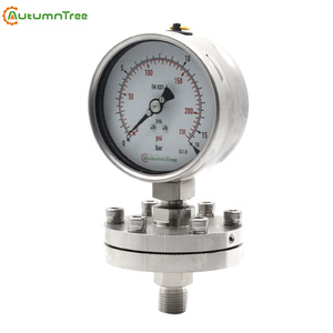 Selos de diafragma de conexão inferior de 150mm, medidor de pressão de gás manômetro - Product Image 1