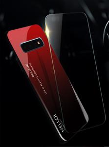 Simple <strong>Case</strong> for <strong>Samsung</strong> Galaxy S10 5G Gradient Tempered Glass Soft Silicone Edge <strong>Hard</strong> Back Cover for <strong>Samsung</strong> S10 Plus S S10e