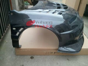 Kits avant combinés Pare-chocs avant/Ailes avec capot pour Evolution Evo 8 9 <span class=keywords><strong>Cyber</strong></span> CF en fibre de carbone - Product Image 4