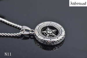 Fabricante de joyas de acero inoxidable brújula colgante, collar de los hombres 2017 - Product Image 4