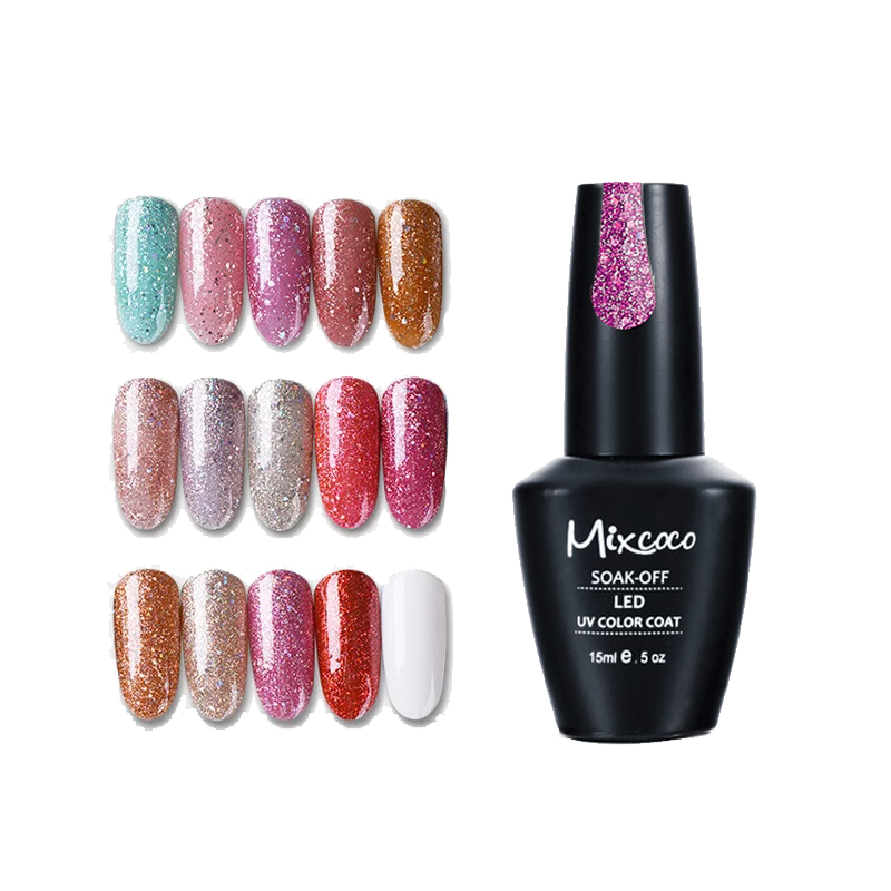 Самый популярный гель Mixcoco, 3 этапа, Гель-лак, удаляемый замачиванием, УФ светодиодный Гель-лак для дизайна ногтей для салона красоты ногтей