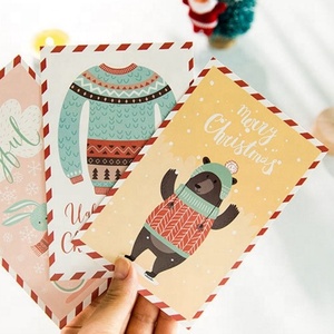 Nieuwste Ontwerp Kerst Vakantie Wenskaart Afdrukken, Hoge Kwaliteit Gelukkig Nieuwjaar Wenskaart, Wenskaart - Product Image 2