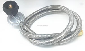 0-20 PSI tuyau en acier inoxydable réglable LP régulateur de propane