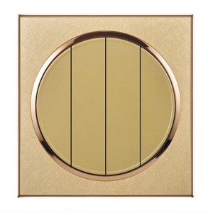 英国スタイル1ギャング2ウェイ<span class=keywords><strong>13A</strong></span>スイッチソケット黄金色Max. 250V電圧 - Product Image 2