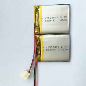 Mini recargable li-polímero, 652235, 503035, <span class=keywords><strong>3</strong></span>,7 V 500 mAh lipo batería para secador de pelo de la batería - Product Image 4
