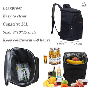 <span class=keywords><strong>Sac</strong></span> <span class=keywords><strong>à</strong></span> <span class=keywords><strong>dos</strong></span> isotherme imperméable en polyester avec fermeture éclair, <span class=keywords><strong>porte</strong></span>-bouteilles, capacité de 20 <span class=keywords><strong>à</strong></span> 30 L, <span class=keywords><strong>pour</strong></span> le stockage des aliments, utilisation en extérieur - Product Image 5