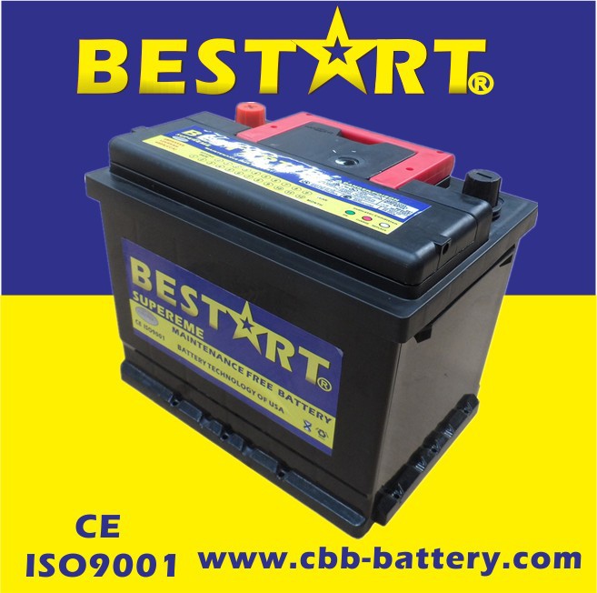 Premium Quality BESTART 55ah 12V MF Vehicle battery DIN55559-MF