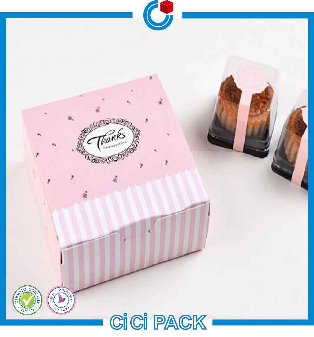 Lindo pastel de luna de envases desechables packs caja proveedor