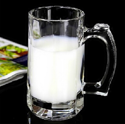 Wholesale Custom round thick bottom beer glass mug