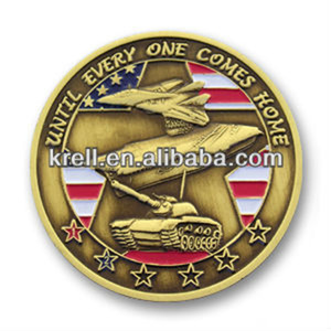 Sfida coin con placcatura oro antico <span class=keywords><strong>abd</strong></span> 3D logo personalizzato - Product Image 1