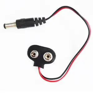 T-Typ 9V Batterie clip Batterie halter Adapter Ladegerät Halter Clip Anschluss Anschluss Anschluss buchse Diy Kits mit DC