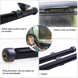 Parasol automático para parabrisas delantero de coche, ventana <span class=keywords><strong>enrollable</strong></span> - Product Image 5