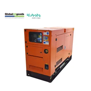 Gerador diesel kubota original 30kva 33kva, gerador ultra silencioso japonês para venda