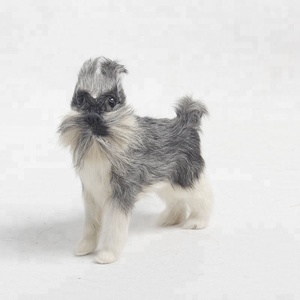 Figura <span class=keywords><strong>de</strong></span> Perro <span class=keywords><strong>Schnauzer</strong></span> en <span class=keywords><strong>Miniatura</strong></span>, Realista, <span class=keywords><strong>de</strong></span> Piel Sintética, Gran Regalo para Amantes <span class=keywords><strong>de</strong></span> los Perros - Product Image 1