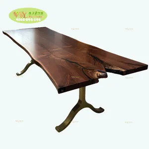 Live Edge Solid Wood Office Desk Furniture Walnut Table