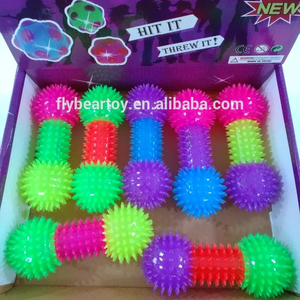 TPR masaje <span class=keywords><strong>SPIKY</strong></span> bola pesa flashing Light up juguetes juguete globo